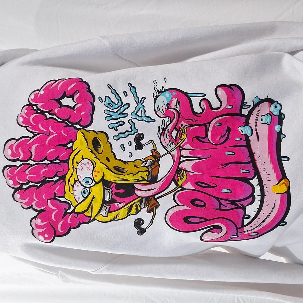 Divided H&M x Nickelodeon- SpongeBob Pullover Hoodie- Size S